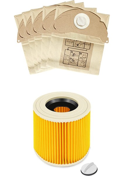 Karcher Wd2 Wd3 Mv3 Mv2 6.414-552.0 Için Yedek Filtreler Toz Torbası (Yurt Dışından)