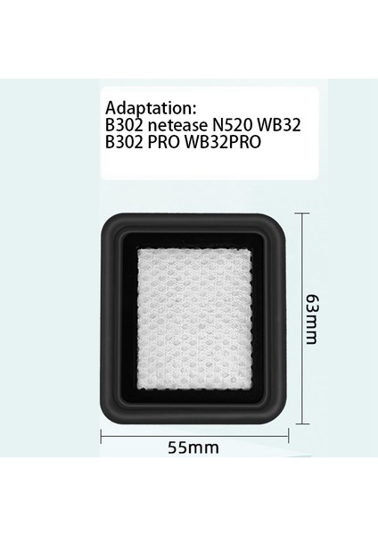 Lexy Jımmy B302 Pro WB32PRO El Mite Için Yedek Hepa Filtre (Yurt Dışından)