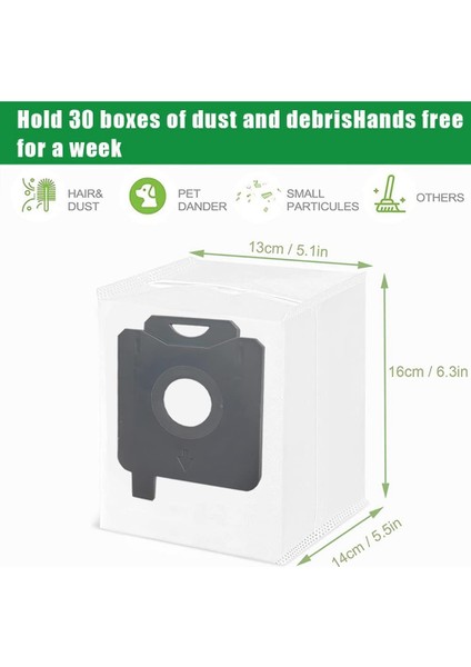 Irobot Roomba I3+(3550) I4+(4552)I6+(6550) Için 18 Paket Vakum Torbası (Yurt Dışından)