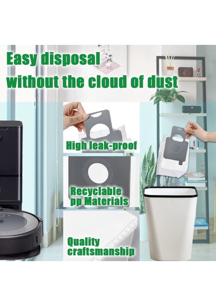 Irobot Roomba I3+(3550) I4+(4552)I6+(6550) Için 18 Paket Vakum Torbası (Yurt Dışından)