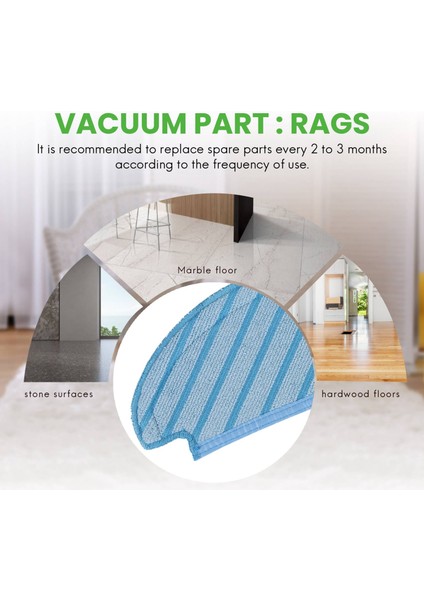 Ecovacs Deebot Ozmo Elektrikli Süpürge Için Tek Kullanımlık Paspas Bezleri (Yurt Dışından)