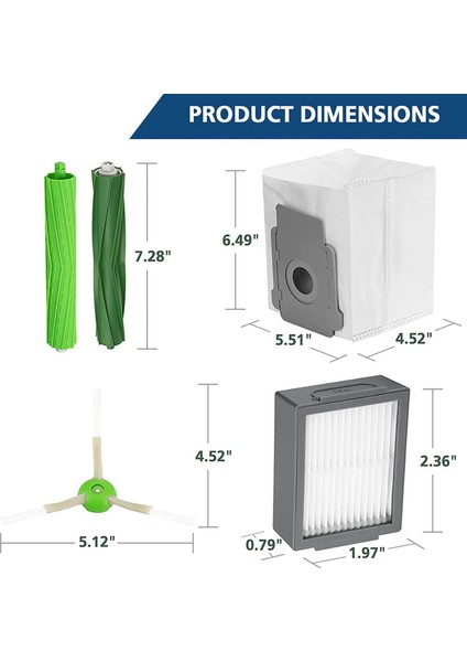 I7+ I3 I3+ I4 I4+ I6 I6+ I8 Çok Yüzeyli Kauçuk Fırçalar Için 26'lı Paket (Yurt Dışından) fiyatları