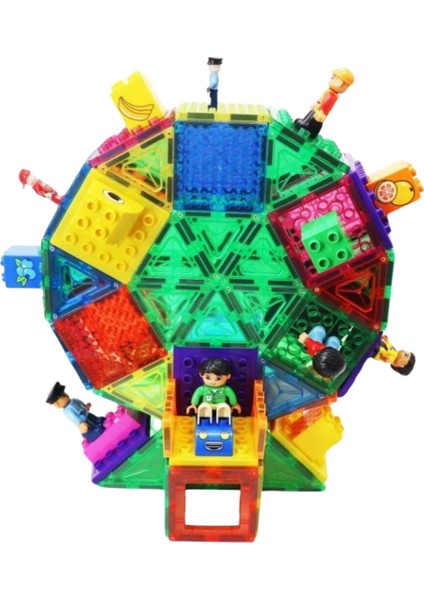 Magnespace Magnetic Tiles 3 Boyutlu Mıknatıslı Yapı Oyuncak Seti 20 Parça