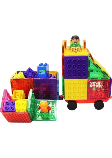 Magnespace Magnetic Tiles 3 Boyutlu Mıknatıslı Yapı Oyuncak Seti 20 Parça