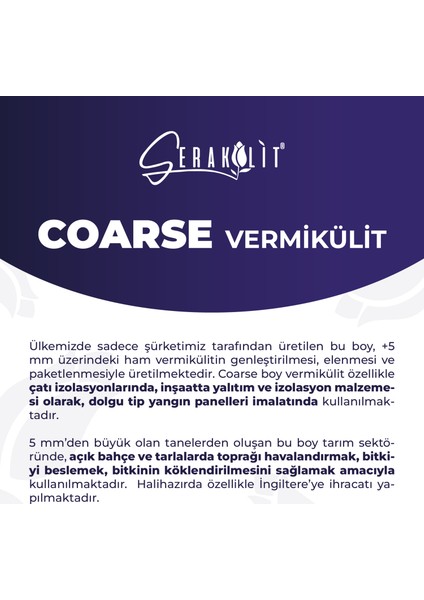 Vermikülit - Coarse 5 Litre