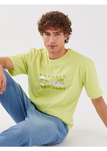 Lcw Casual Bisiklet Yaka Kısa Kollu Baskılı Erkek Tişört