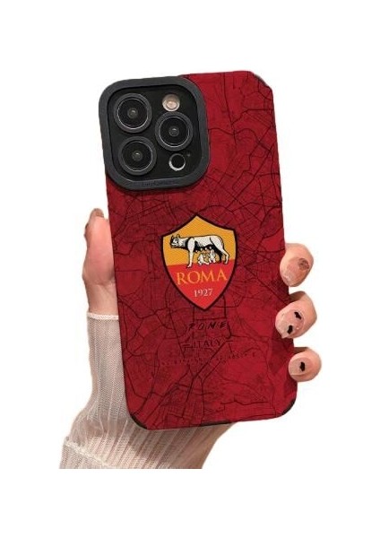 Taş Desenli Roma Amblemli Futbol Takımı Telefon Kılıfı (Yurt Dışından)