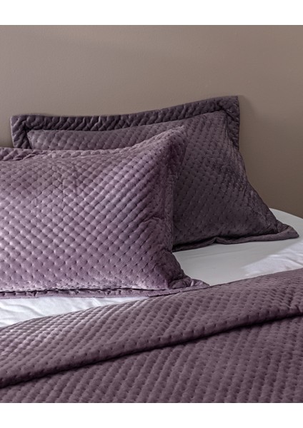 Boulogne Çift Kişilik Yatak Örtüsü - Mürdüm fiyatları