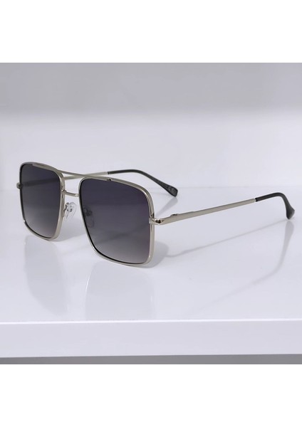 Pilot Model Güneş Gözlüğü Siyah Cam Gümüş Çerçeve fiyatları