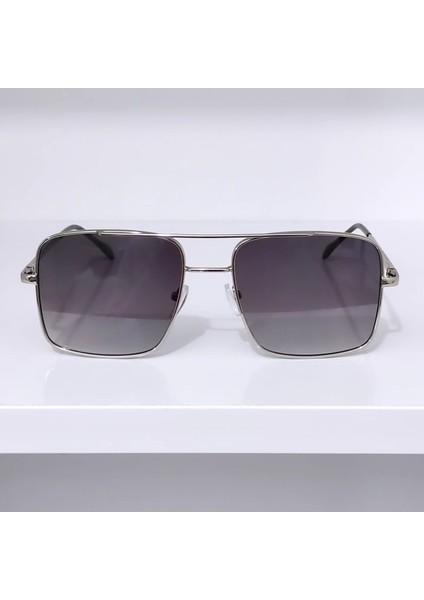 Pilot Model Güneş Gözlüğü Siyah Cam Gümüş Çerçeve modelleri