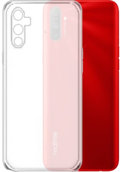 Caseworld Realme C3 Kapak Kamera Korumalı Süper Silikon Şeffaf Kılıf