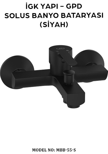 MBB55-S - Solus Banyo Bataryası (Siyah) fiyatları