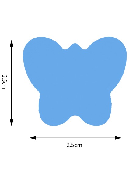 Şekilli Delgeç Kelebek 2.5 cm KM8810