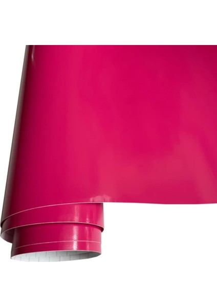 Pembe Renk Dayanıklı Araç Motor Mobilya Kaplama Folyosu (126CM x 20CM)