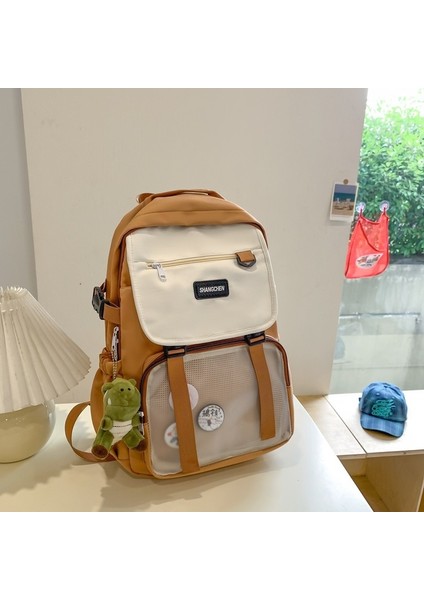 Bayan Ortaokul Öğrencileri, Lise Öğrencileri, Kampüs Tatlı Kızları, Üniversite Öğrencileri Için Okul Çantaları, Kontrast Renkli Sırt Çantaları, Geniş Kapasiteli Sırt Çantaları (Yurt Dışından)