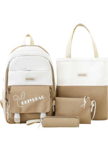 Okula Dönüş Sezonu 2024 Yeni Ilkokul ve Ortaokul Öğrencilerinin Okul Çantaları, Dört Parçalı Geniş Kapasiteli Sırt Çantası Seti, Öğrenci Okul Çantaları (Yurt Dışından)