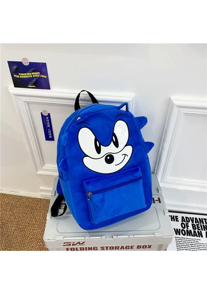 Büyük Kapasiteli Öğrenci Okul Çantası Sonic Sonic The Hedgehog Sırt Çantası Çift Karikatür Sırt Çantası (Yurt Dışından)