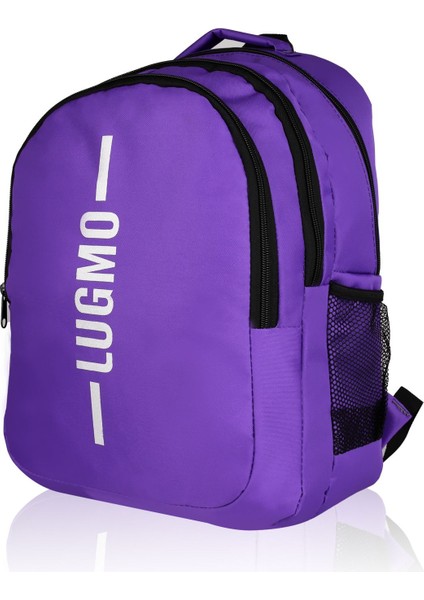 Su Geçirmez Üç Gözlü Okul Çantası Ortaokul Çantası Lise Çantası Yıkanabilir Mor modelleri