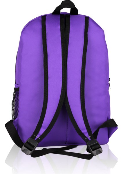 Su Geçirmez Üç Gözlü Okul Çantası Ortaokul Çantası Lise Çantası Yıkanabilir Mor fırsatları