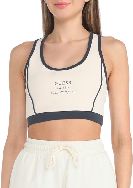 Kadın Sıgnature Actıve Top Bras Crop-Krem