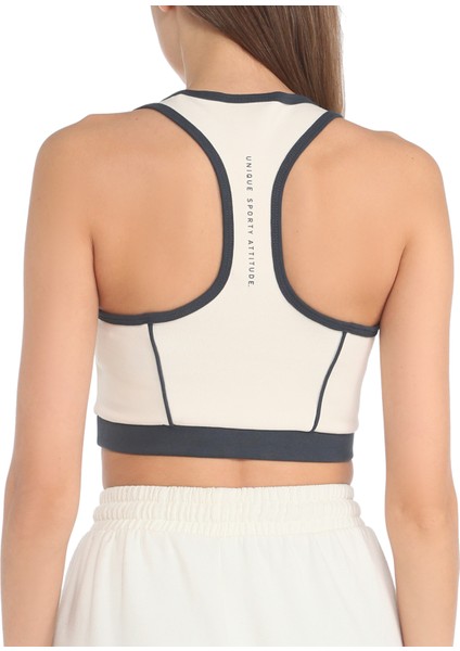 Kadın Sıgnature Actıve Top Bras Crop-Krem