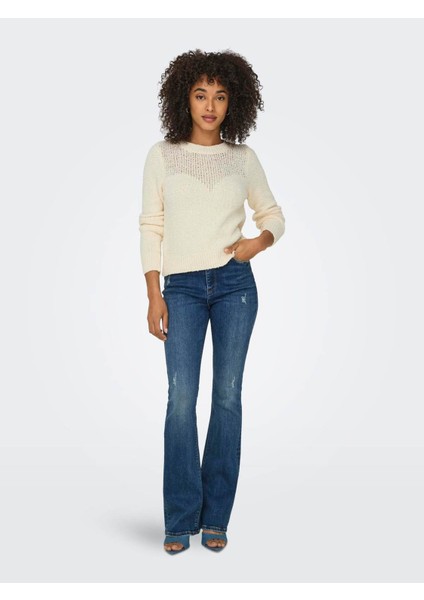 Kadın Kazak Ekru 15327663 Onlemıra L/s O-Neck Knt fiyatları