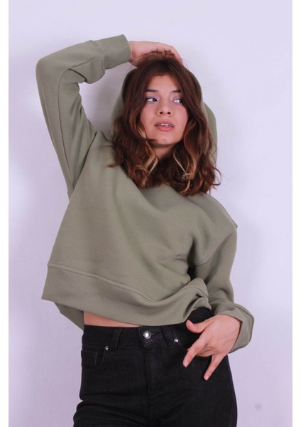 Kadın Sweatshirt Haki LF2033675