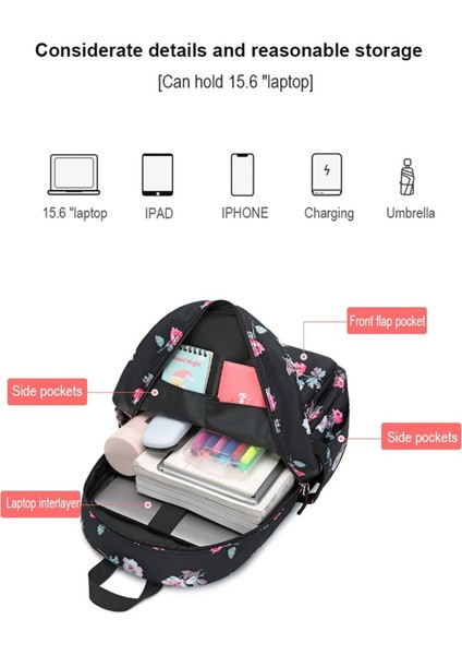 Kız Çocuk 2 Li Okul Çanta Seti Laptop Bölmeli Sırt Çantası, Termos Özellikli Beslenme Çantası Pembe OSÇ2109 fırsatları