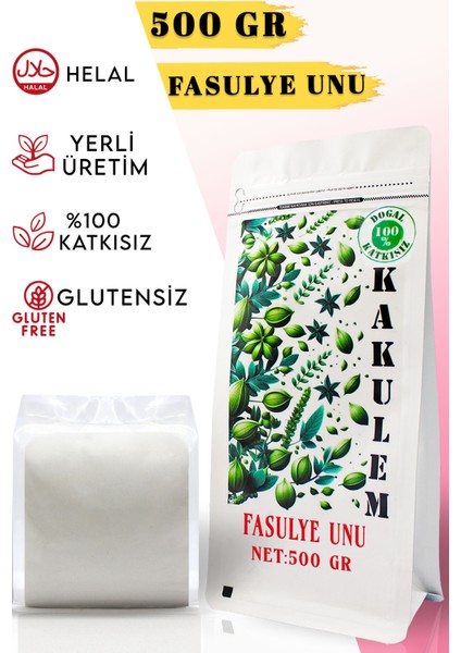 Glutensiz Sertifikalı Fasulye Unu 500 gr