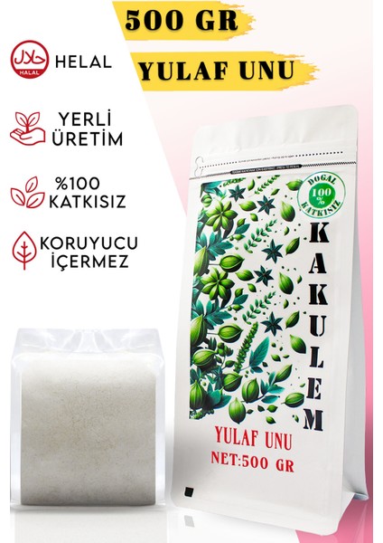 Sertifikalı Yerli Tohum Tam Yulaf Unu 500 gr