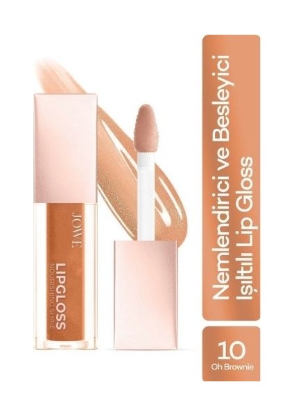 Lipgloss Nemlendirici ve Besleyici Dudak Parlatıcı - 10 Oh Brownie