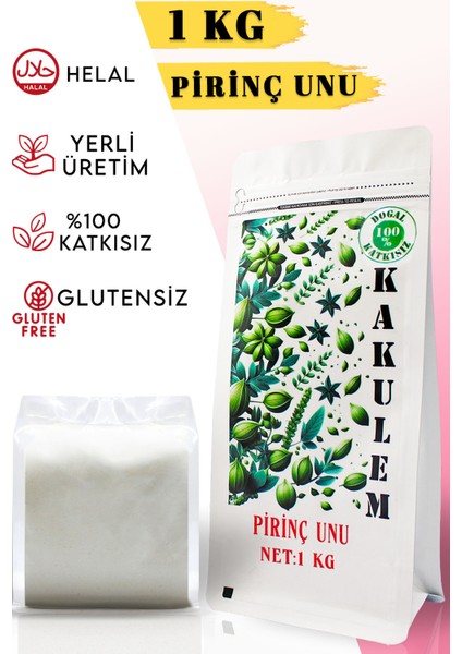 Glutensiz Sertifikalı Katkısız Bebek Pirinç Unu 1 kg