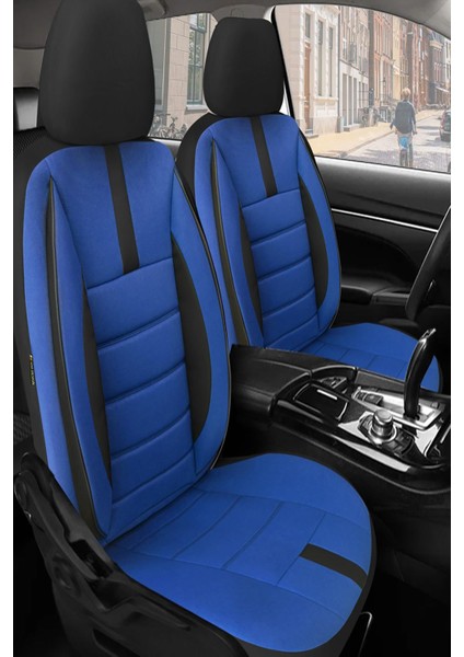 Citroen C3 Uyumlu Koltuk Kılıfı Mirage Serisi - Mavi