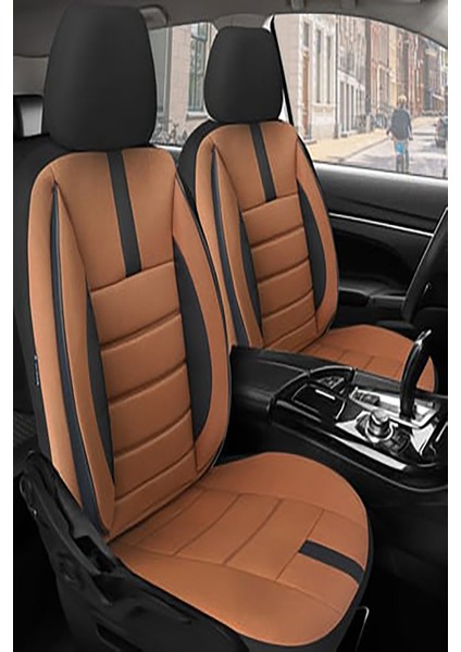 Volkswagen Passat B5.5 Uyumlu Koltuk Kılıfı Mirage Serisi - Taba fiyatları