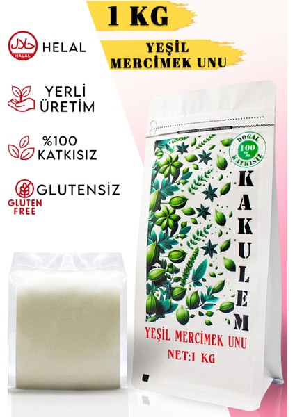 Glutensiz Sertifikalı Yeşil Mercimek Unu 1 kg