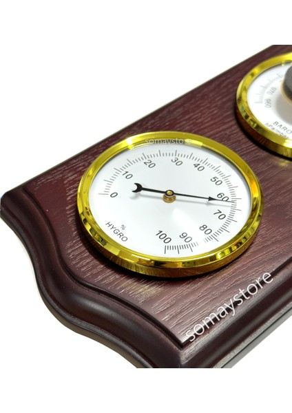 Marin Tekne istasyon Seti Barometre Termometre Higrometre 30 X 12 CM