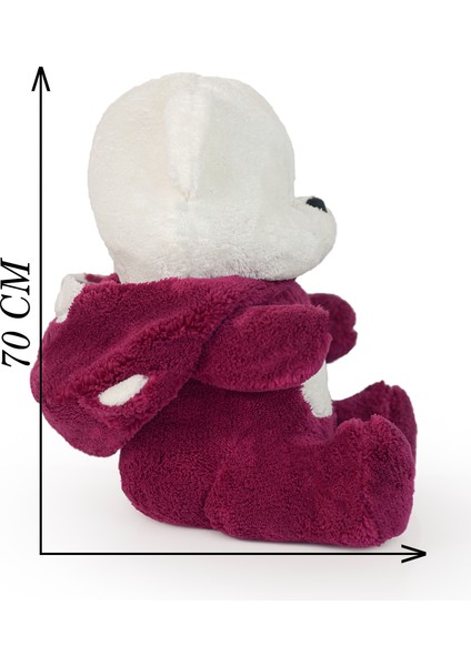 70 cm Kapşonlu Uykumcuk Peluş Ayıcık Panda fiyatları