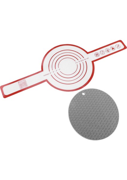 Hollandalı Fırın Ekmek Pişirme Için Potholder ile Silikon Pişirme Mat Uzun Saplı Yapışmaz Pişirme Mat 8.3 Inç Yeniden Kullanılabilir A (Yurt Dışından)