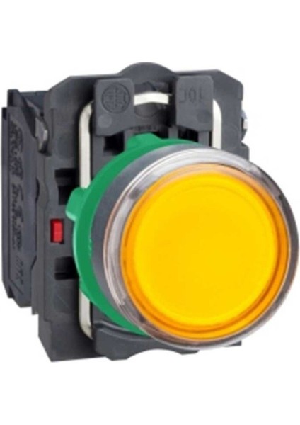 Schneider XB5AW35B5 Turuncu Komple Işıklı Buton 22 mm Yaylı Dönüş 1na 1nk 24V