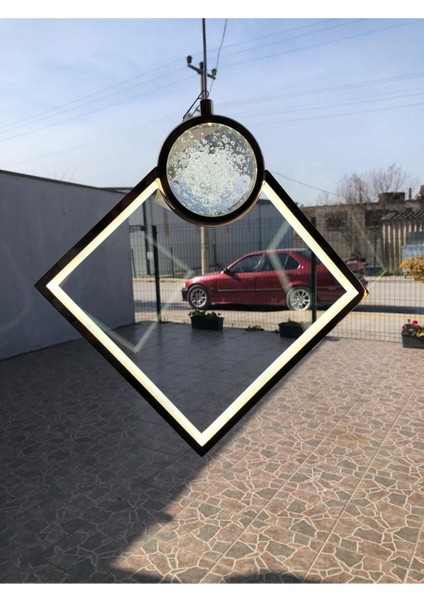 Modern Krom LED Avize 7742K 120 cm - 30 cm