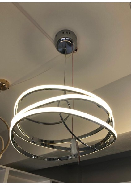Modern Gold LED Avize 7717K 100CM - 40CM