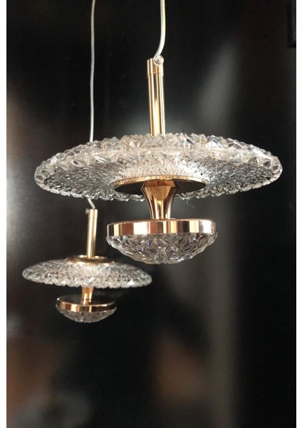 Modern Gold LED Avize 7767G 110CM - 50CM