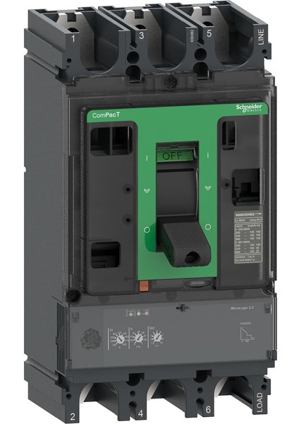 Compact Şalter NSX400N 50KA Ac 3P3D 400A Micrologic 2.3 C40N32D400