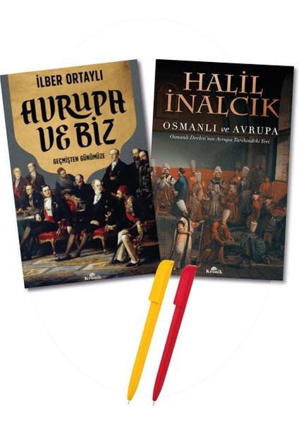 Avrupa ve Biz(Ilber Ortaylı) + Osmanlı ve Avrupa(Halil Inalcık)-Yeni 2 Kitap Set Kronik Kitap Tarih