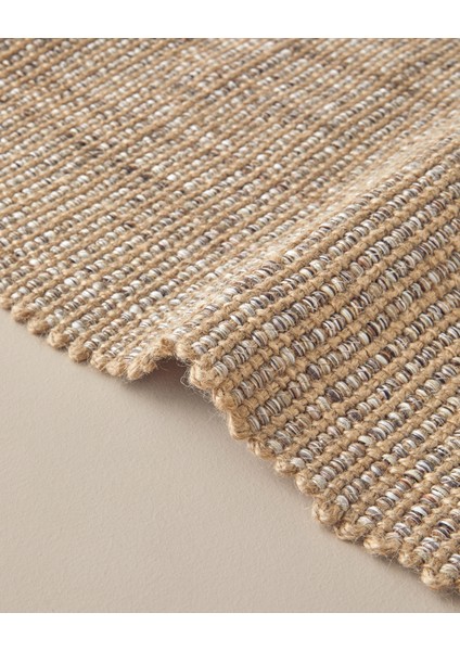 Leona Dekoratif Jüt Kilim 120X180 cm Natural