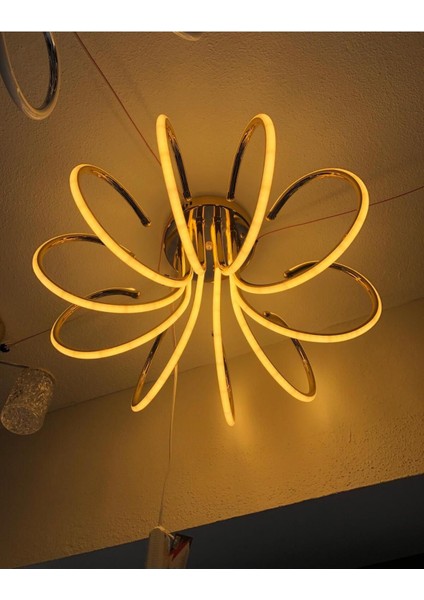 Modern Krom LED Avize 7765K 35 cm - 65 cm