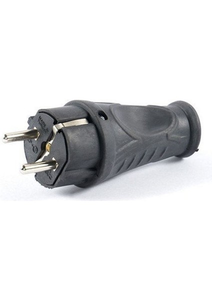 1X16A Topraklı Erkek Fiş (Kauçuk)