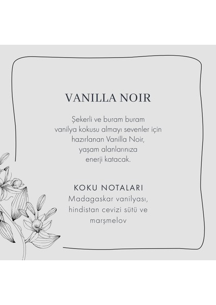 Bella Maison Vanilla Noir Oda Kokusu (250 ml)