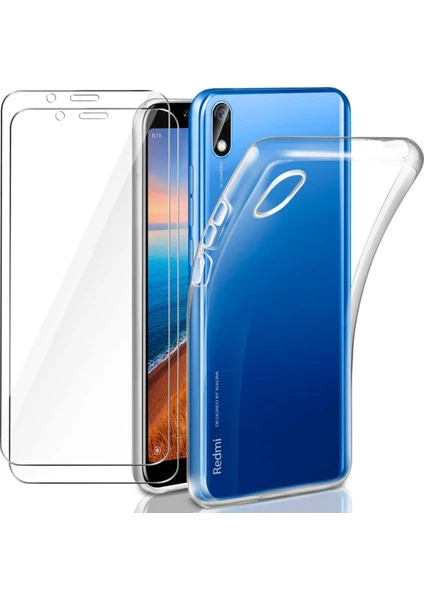 Xiaomi Redmi 7A Kılıf Şeffaf Silikon Kapak - Şeffaf