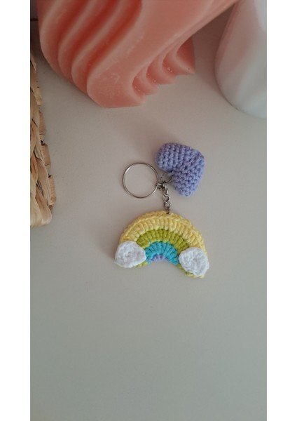 Amigurumi Gökkuşağı Anahtarlık /çantaaksesuarı